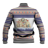 Polar Bears Christma Christmas Baseball Jacket Xmas Holiday Patterns - Wonder Print Shop