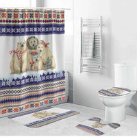 Polar Bears Christma Christmas Bathroom Set Xmas Holiday Patterns - Wonder Print Shop