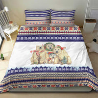 Polar Bears Christma Christmas Bedding Set Xmas Holiday Patterns - Wonder Print Shop