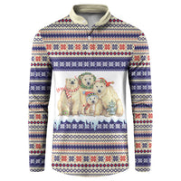 Polar Bears Christma Christmas Button Sweatshirt Xmas Holiday Patterns - Wonder Print Shop