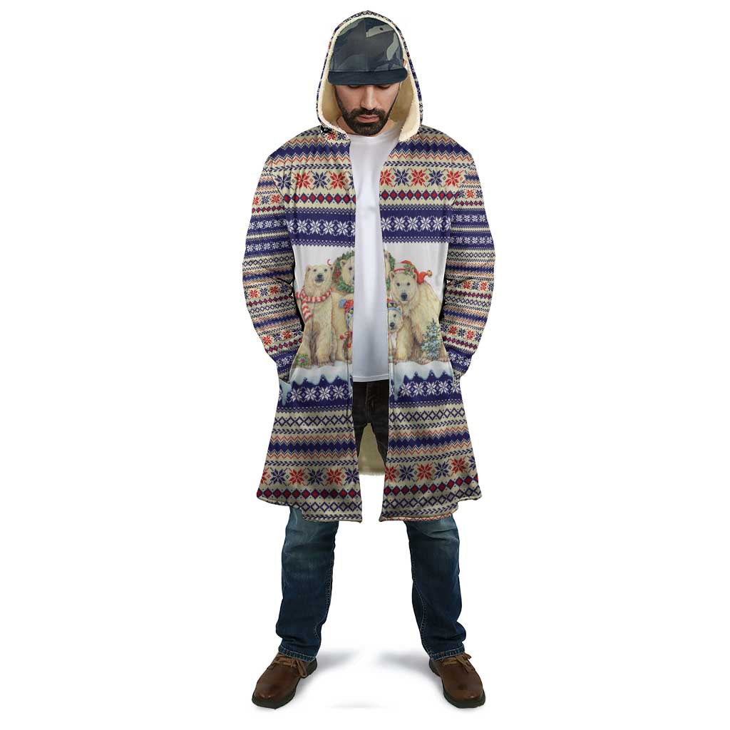 Polar Bears Christma Christmas Cloak Xmas Holiday Patterns - Wonder Print Shop