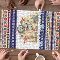 Polar Bears Christma Christmas Puzzle Xmas Holiday Patterns - Wonder Print Shop
