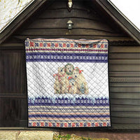 Polar Bears Christma Christmas Quilt Xmas Holiday Patterns - Wonder Print Shop