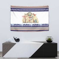 Polar Bears Christma Christmas Tapestry Xmas Holiday Patterns - Wonder Print Shop