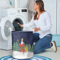 Saint Nicholas Christmas Laundry Basket Xmas Holiday Patterns - Wonder Print Shop