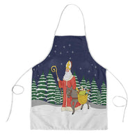 Saint Nicholas Christmas Apron Xmas Holiday Patterns - Wonder Print Shop