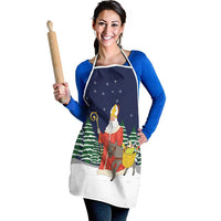 Saint Nicholas Christmas Apron Xmas Holiday Patterns - Wonder Print Shop