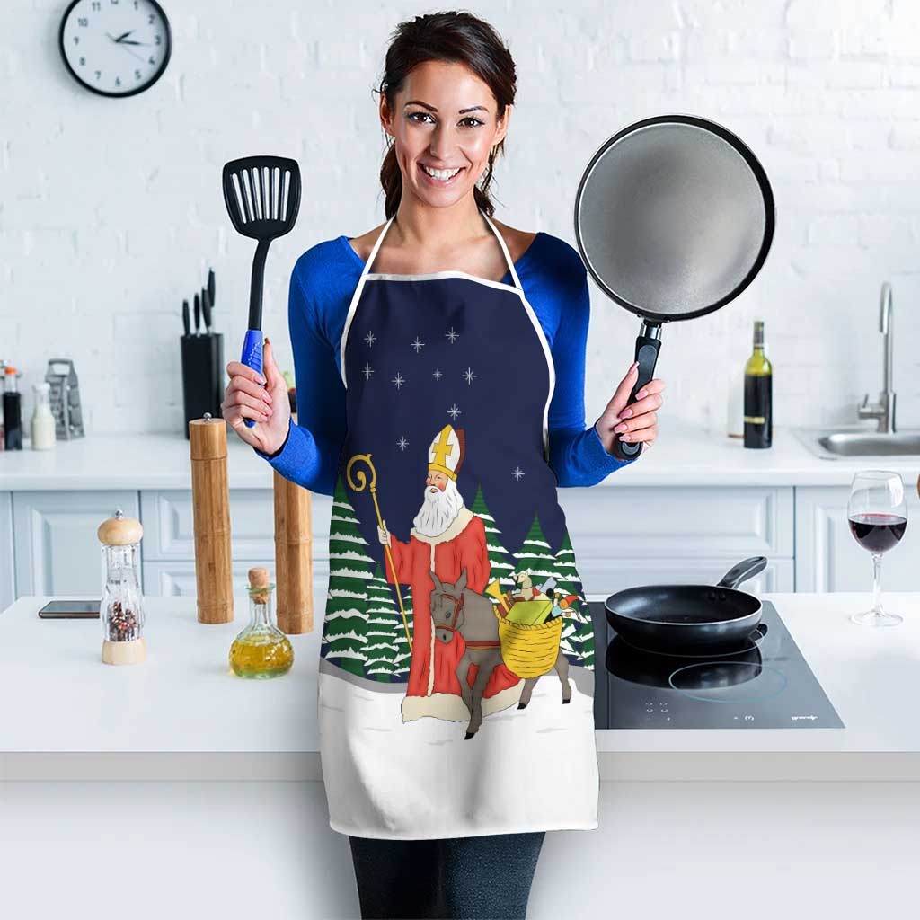 Saint Nicholas Christmas Apron Xmas Holiday Patterns - Wonder Print Shop