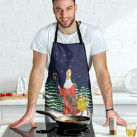 Saint Nicholas Christmas Apron Xmas Holiday Patterns - Wonder Print Shop