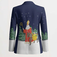 Saint Nicholas Christmas Blazer Xmas Holiday Patterns - Wonder Print Shop
