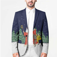 Saint Nicholas Christmas Blazer Xmas Holiday Patterns - Wonder Print Shop