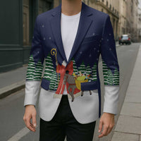 Saint Nicholas Christmas Blazer Xmas Holiday Patterns - Wonder Print Shop