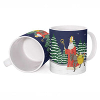 Saint Nicholas Christmas Ceramic Mug Xmas Holiday Patterns - Wonder Print Shop