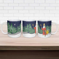 Saint Nicholas Christmas Ceramic Mug Xmas Holiday Patterns - Wonder Print Shop