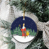 Saint Nicholas Christmas Ceramic Ornament Xmas Holiday Patterns - Wonder Print Shop