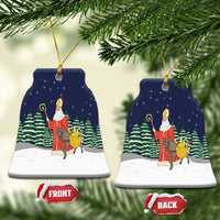 Saint Nicholas Christmas Ceramic Ornament Xmas Holiday Patterns - Wonder Print Shop