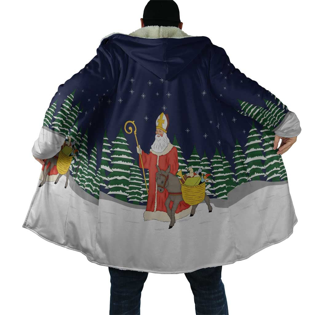 Saint Nicholas Christmas Cloak Xmas Holiday Patterns - Wonder Print Shop