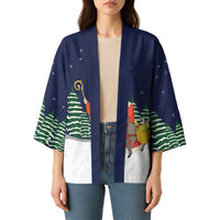 Saint Nicholas Christmas Kimono Xmas Holiday Patterns - Wonder Print Shop
