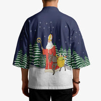 Saint Nicholas Christmas Kimono Xmas Holiday Patterns - Wonder Print Shop