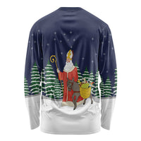 Saint Nicholas Christmas Long Sleeve Shirt Xmas Holiday Patterns - Wonder Print Shop