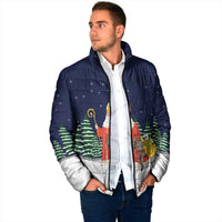 Saint Nicholas Christmas Padded Jacket Xmas Holiday Patterns - Wonder Print Shop