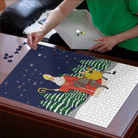 Saint Nicholas Christmas Puzzle Xmas Holiday Patterns - Wonder Print Shop