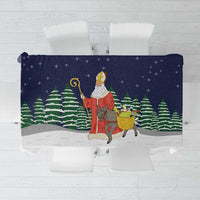 Saint Nicholas Christmas Tablecloth Xmas Holiday Patterns - Wonder Print Shop