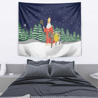 Saint Nicholas Christmas Tapestry Xmas Holiday Patterns - Wonder Print Shop