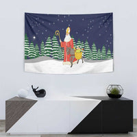 Saint Nicholas Christmas Tapestry Xmas Holiday Patterns - Wonder Print Shop