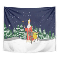 Saint Nicholas Christmas Tapestry Xmas Holiday Patterns - Wonder Print Shop