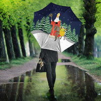 Saint Nicholas Christmas Umbrella Xmas Holiday Patterns - Wonder Print Shop