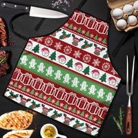 Snowman Tree Christmas Apron Xmas Holiday Patterns - Wonder Print Shop