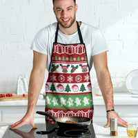 Snowman Tree Christmas Apron Xmas Holiday Patterns - Wonder Print Shop