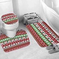 Snowman Tree Christmas Bathroom Set Xmas Holiday Patterns - Wonder Print Shop