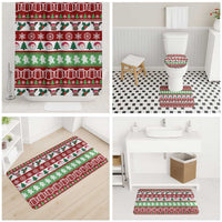 Snowman Tree Christmas Bathroom Set Xmas Holiday Patterns - Wonder Print Shop
