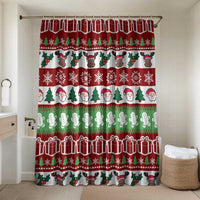Snowman Tree Christmas Bathroom Set Xmas Holiday Patterns - Wonder Print Shop