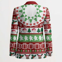Snowman Tree Christmas Blazer Xmas Holiday Patterns - Wonder Print Shop