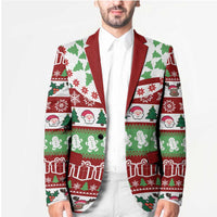 Snowman Tree Christmas Blazer Xmas Holiday Patterns - Wonder Print Shop