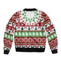 Snowman Tree Christmas Bomber Jacket Xmas Holiday Patterns - Wonder Print Shop