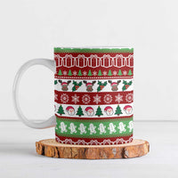 Snowman Tree Christmas Ceramic Mug Xmas Holiday Patterns - Wonder Print Shop