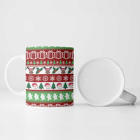 Snowman Tree Christmas Ceramic Mug Xmas Holiday Patterns - Wonder Print Shop