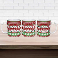 Snowman Tree Christmas Ceramic Mug Xmas Holiday Patterns - Wonder Print Shop