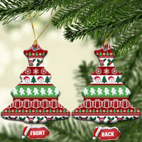 Snowman Tree Christmas Ceramic Ornament Xmas Holiday Patterns - Wonder Print Shop