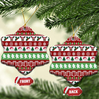 Snowman Tree Christmas Ceramic Ornament Xmas Holiday Patterns - Wonder Print Shop