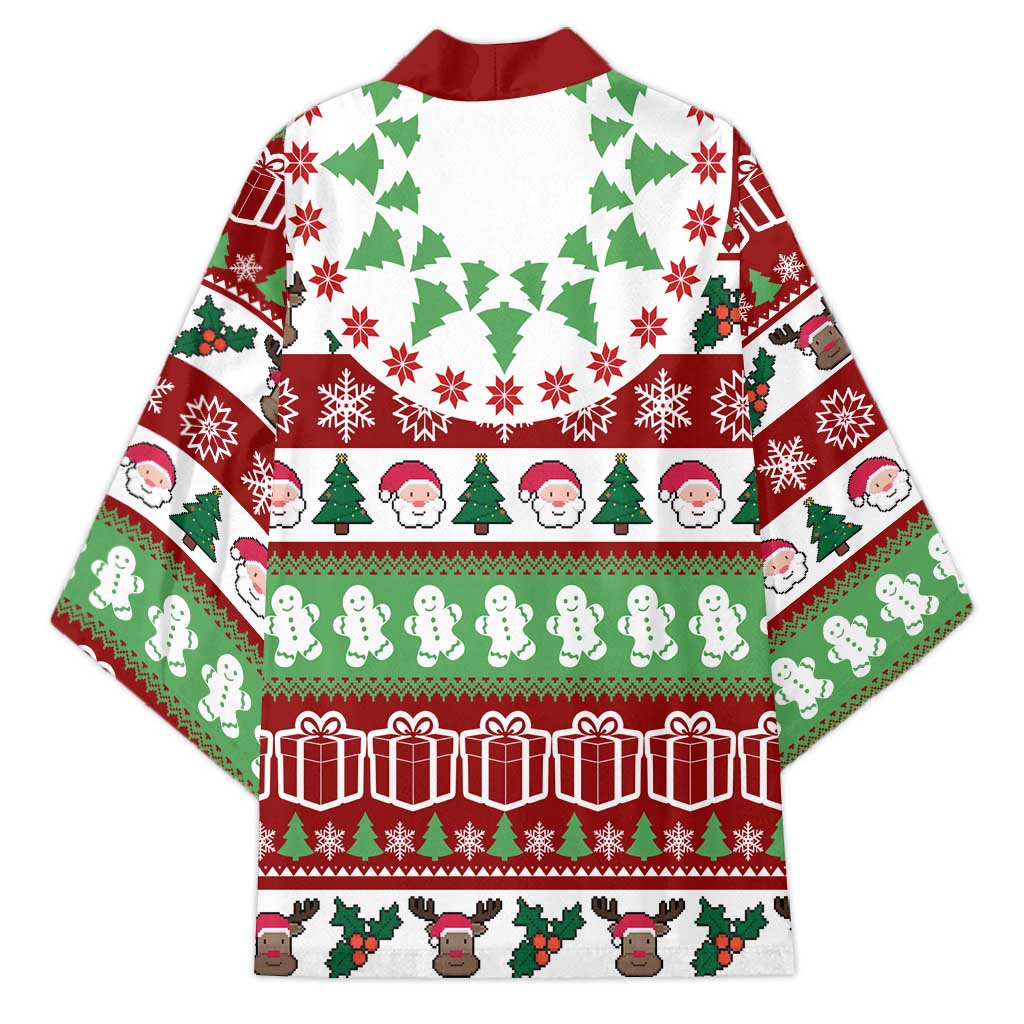 Snowman Tree Christmas Kimono Xmas Holiday Patterns - Wonder Print Shop