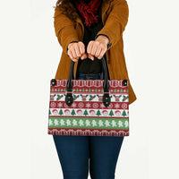 Snowman Tree Christmas Leather Bag Xmas Holiday Patterns - Wonder Print Shop