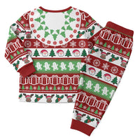 Snowman Tree Christmas Pajama Set Xmas Holiday Patterns - Wonder Print Shop