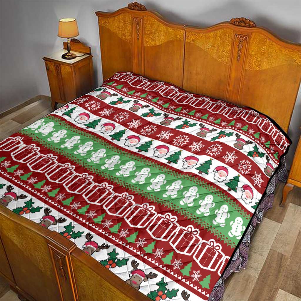 Snowman Tree Christmas Quilt Xmas Holiday Patterns - Wonder Print Shop