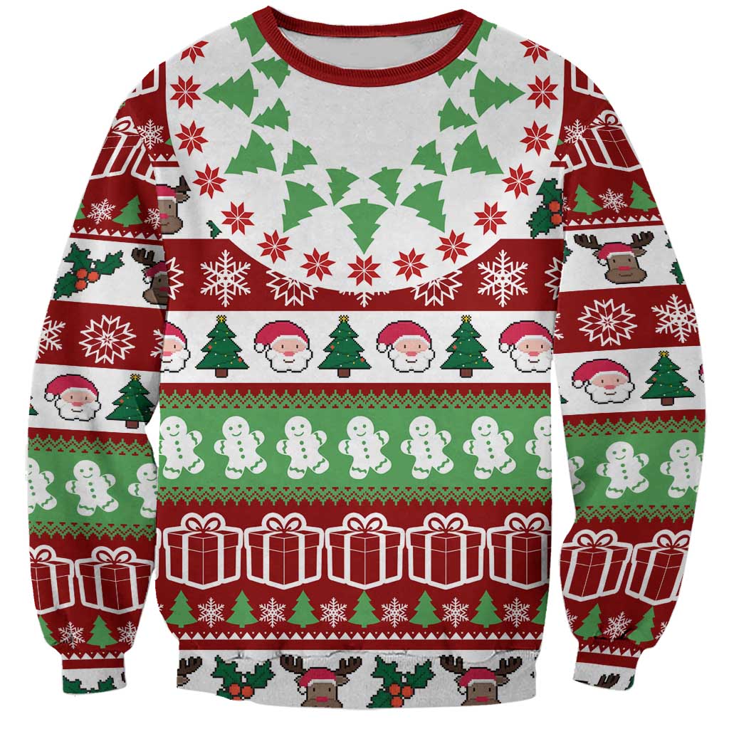 Snowman Tree Christmas Sweatshirt Xmas Holiday Patterns - Wonder Print Shop