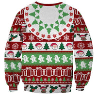 Snowman Tree Christmas Sweatshirt Xmas Holiday Patterns - Wonder Print Shop